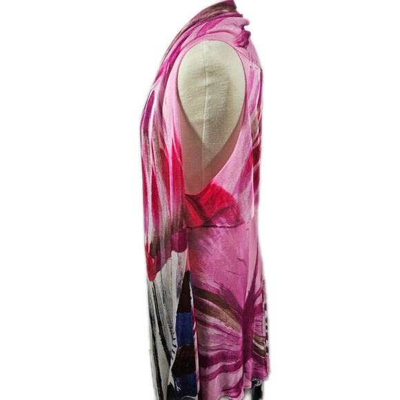 Dor Dor Couture Colorful Super Soft Asymmetric Kimono MEDIUM - Picture 10 of 15